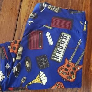 LuLaRoe TC Music Guitar Keyboard Leggings